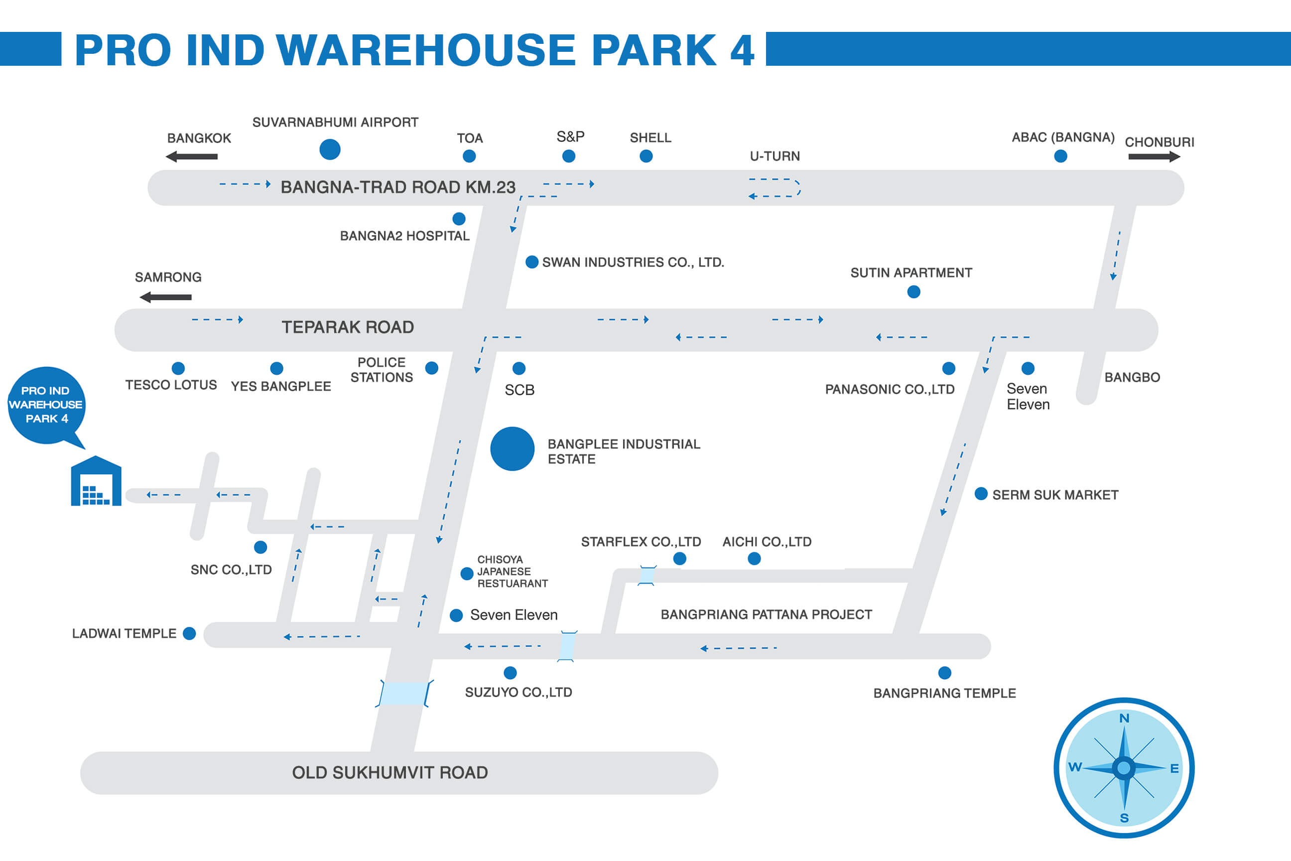 Pro Ind warehouse Park 4 Project Map 
